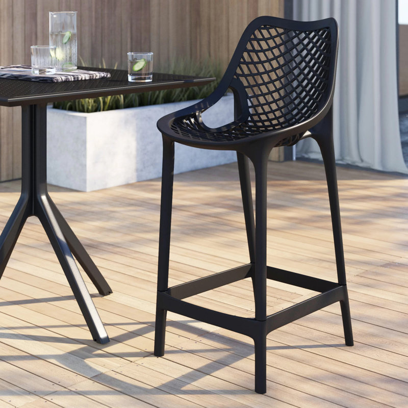 Curnutt 25.6" Counter Height Patio Bar Stool & Reviews AllModern